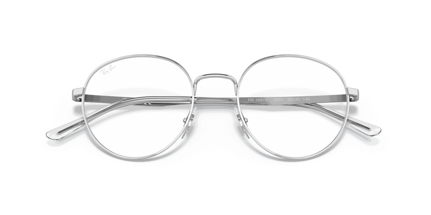 [Clear Lenses, Polished Silver Frame]