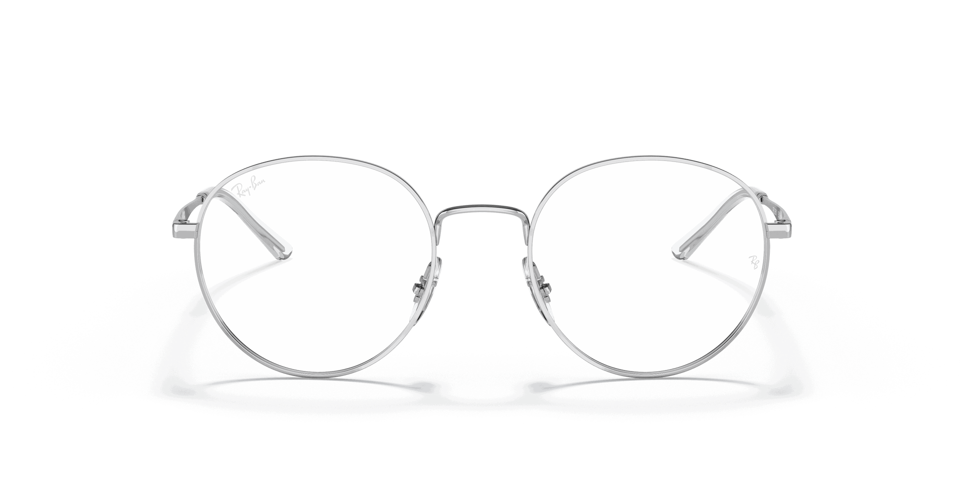 [Clear Lenses, Polished Silver Frame]