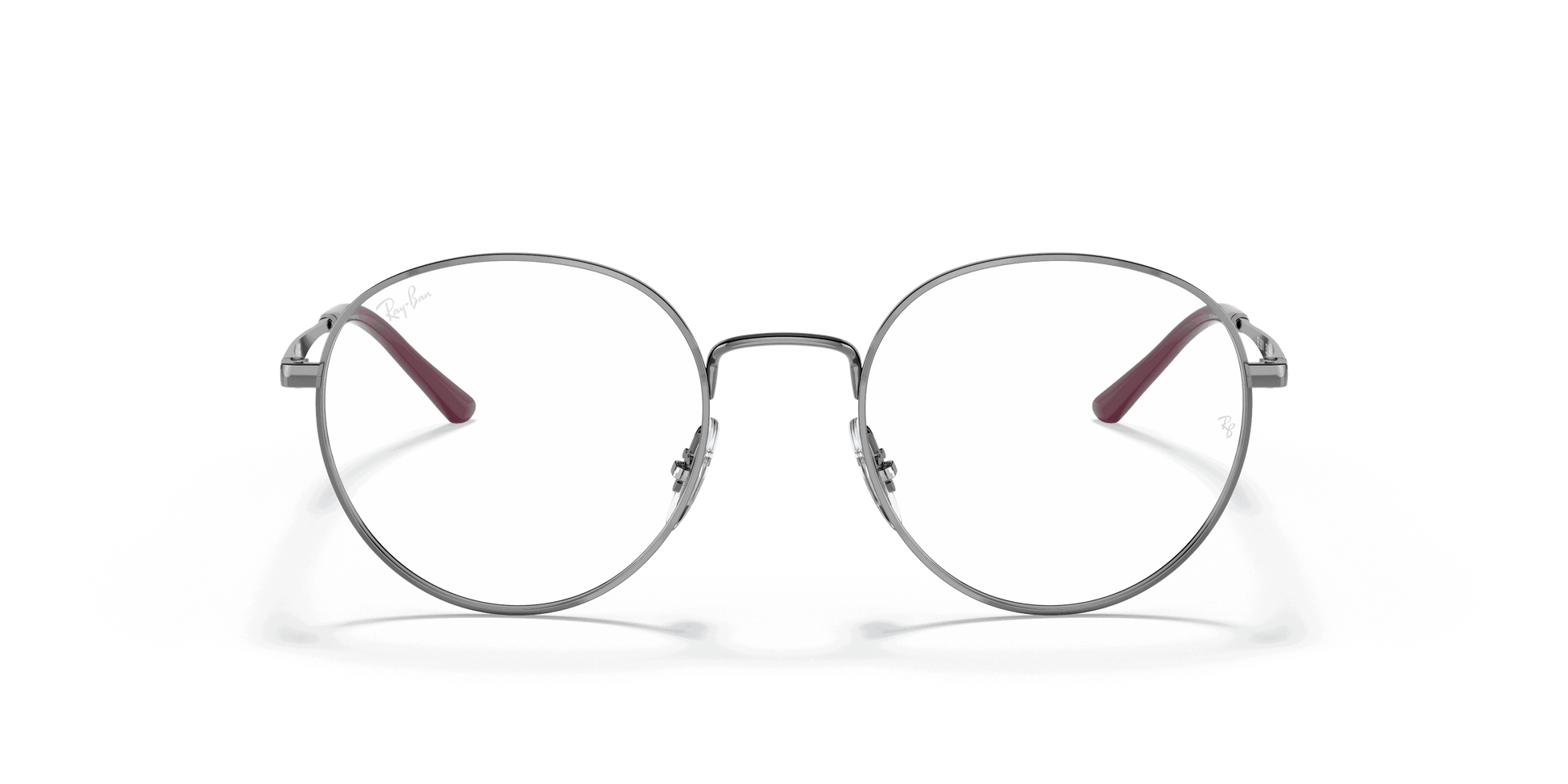 [Clear Lenses, Polished Gunmetal Frame]