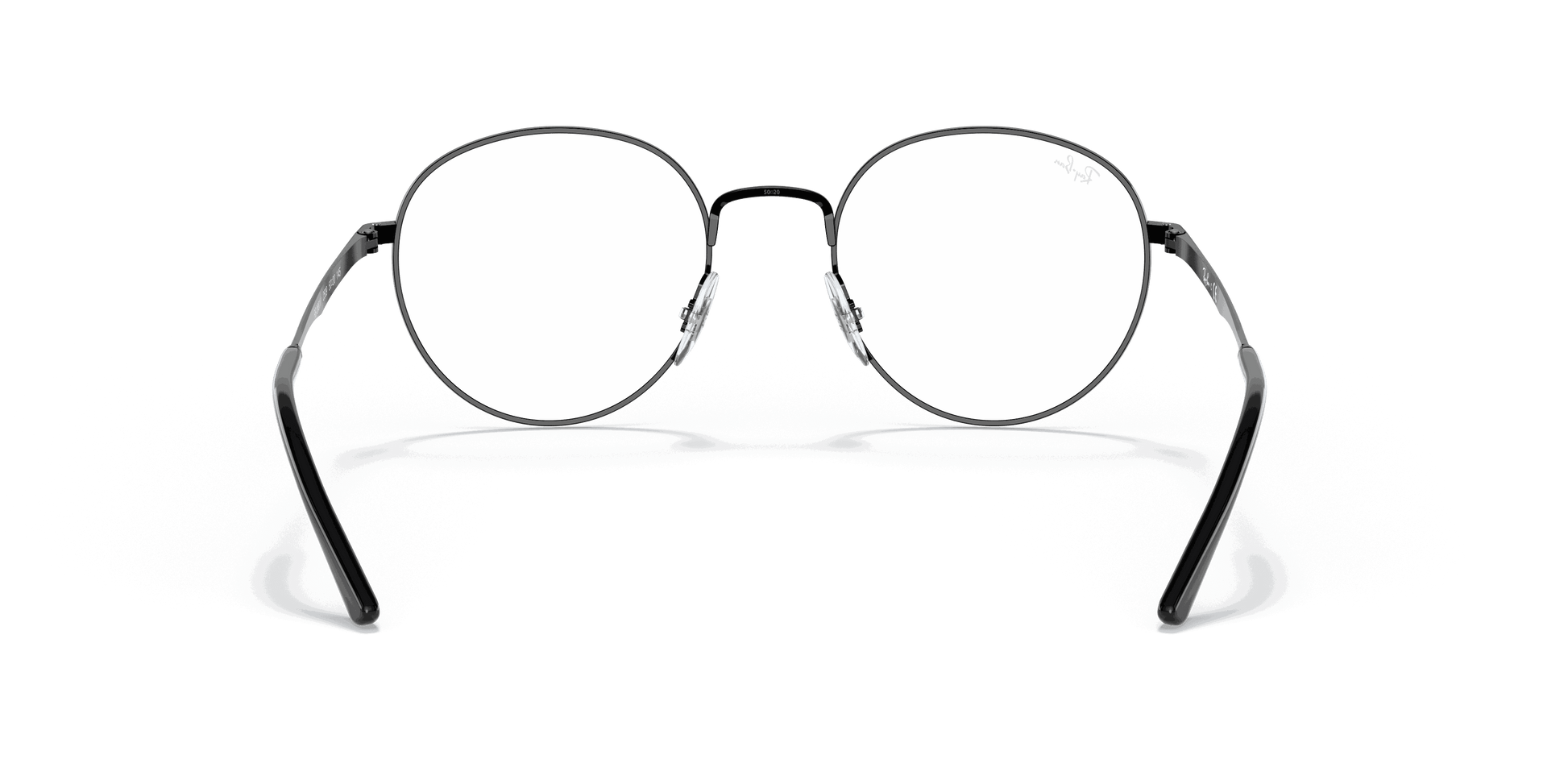 [Clear Lenses, Polished Black Frame]