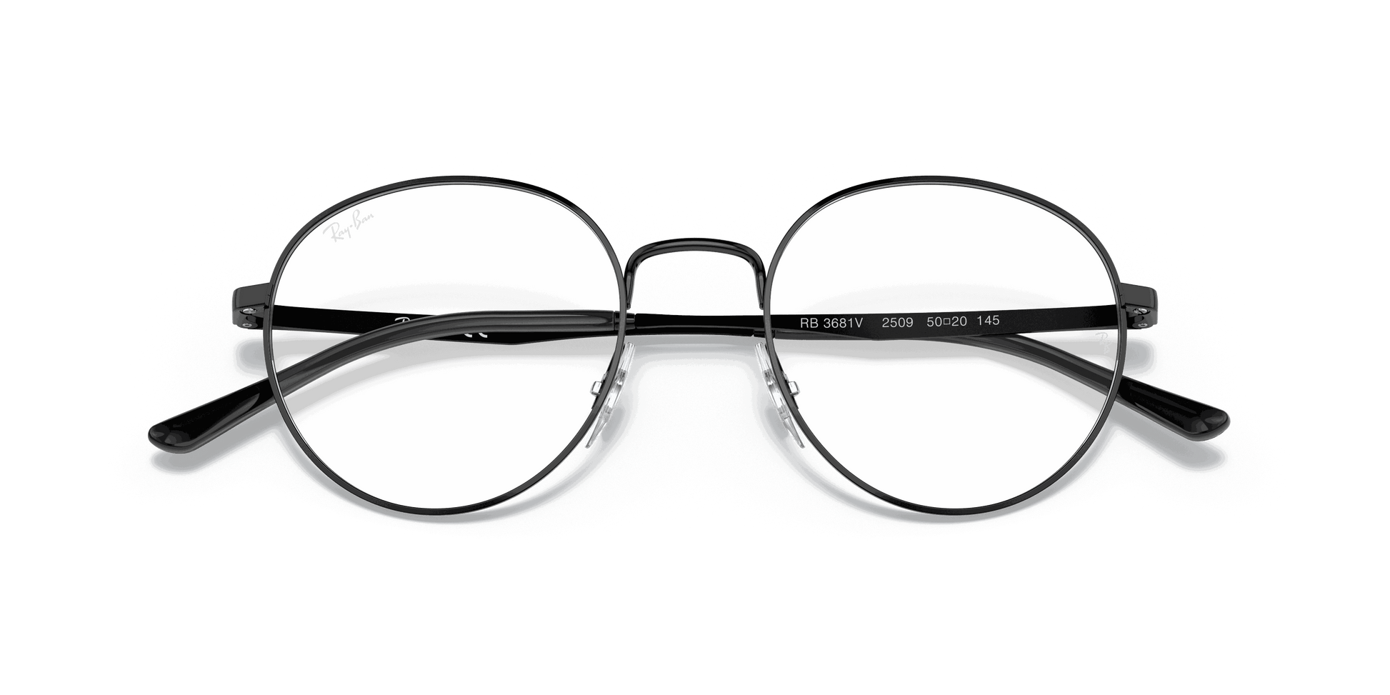 [Clear Lenses, Polished Black Frame]