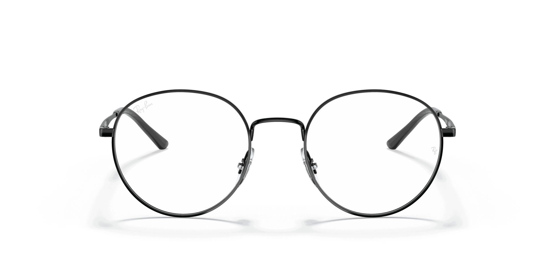 [Clear Lenses, Polished Black Frame]