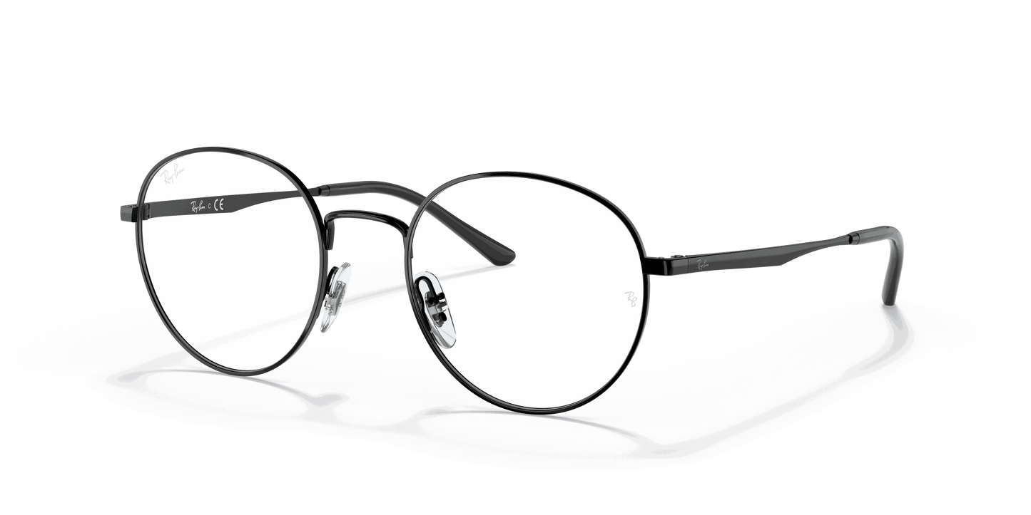 [Clear Lenses, Polished Black Frame]