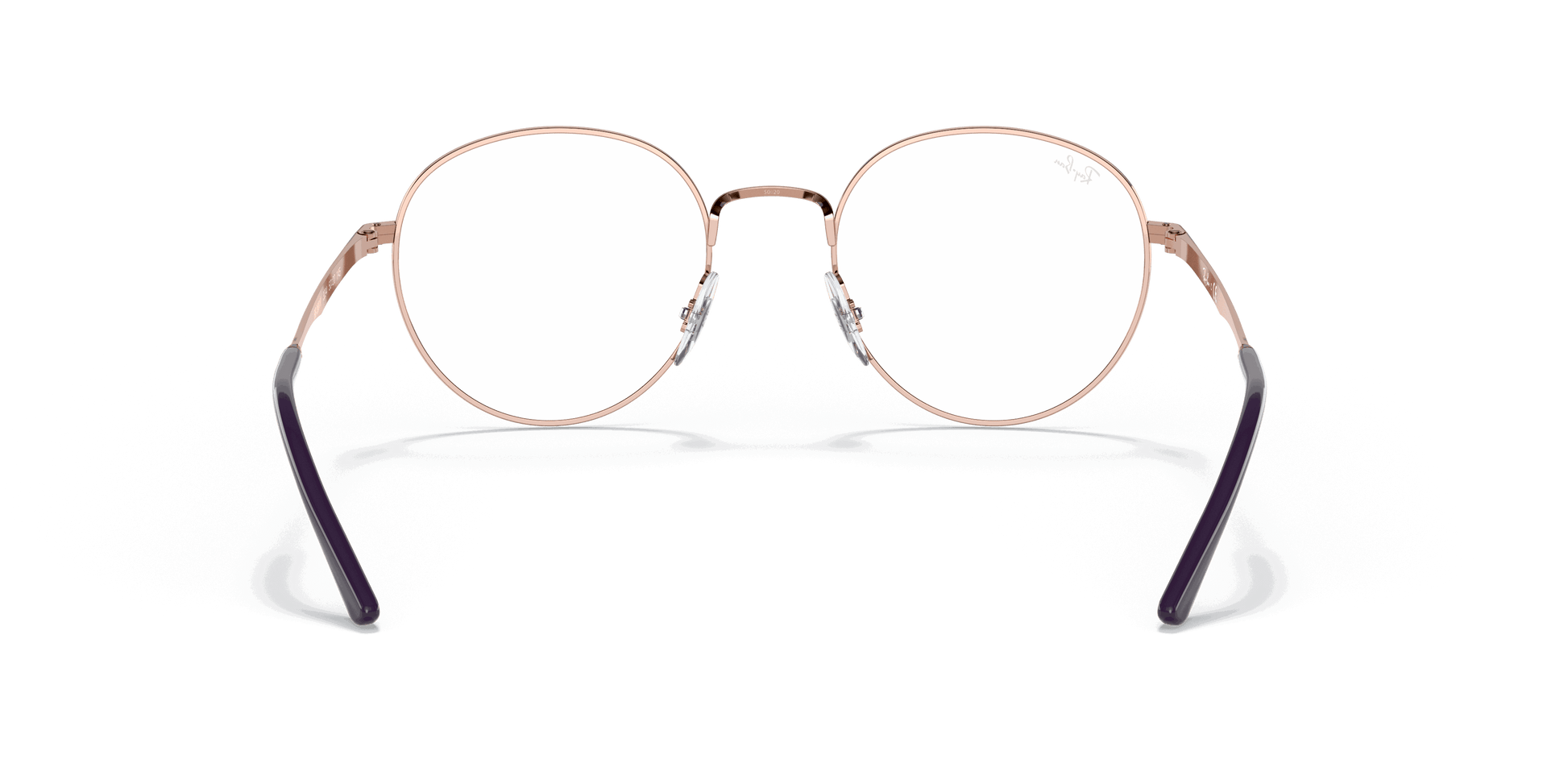 [Clear Lenses, Polished Rose Gold Frame]