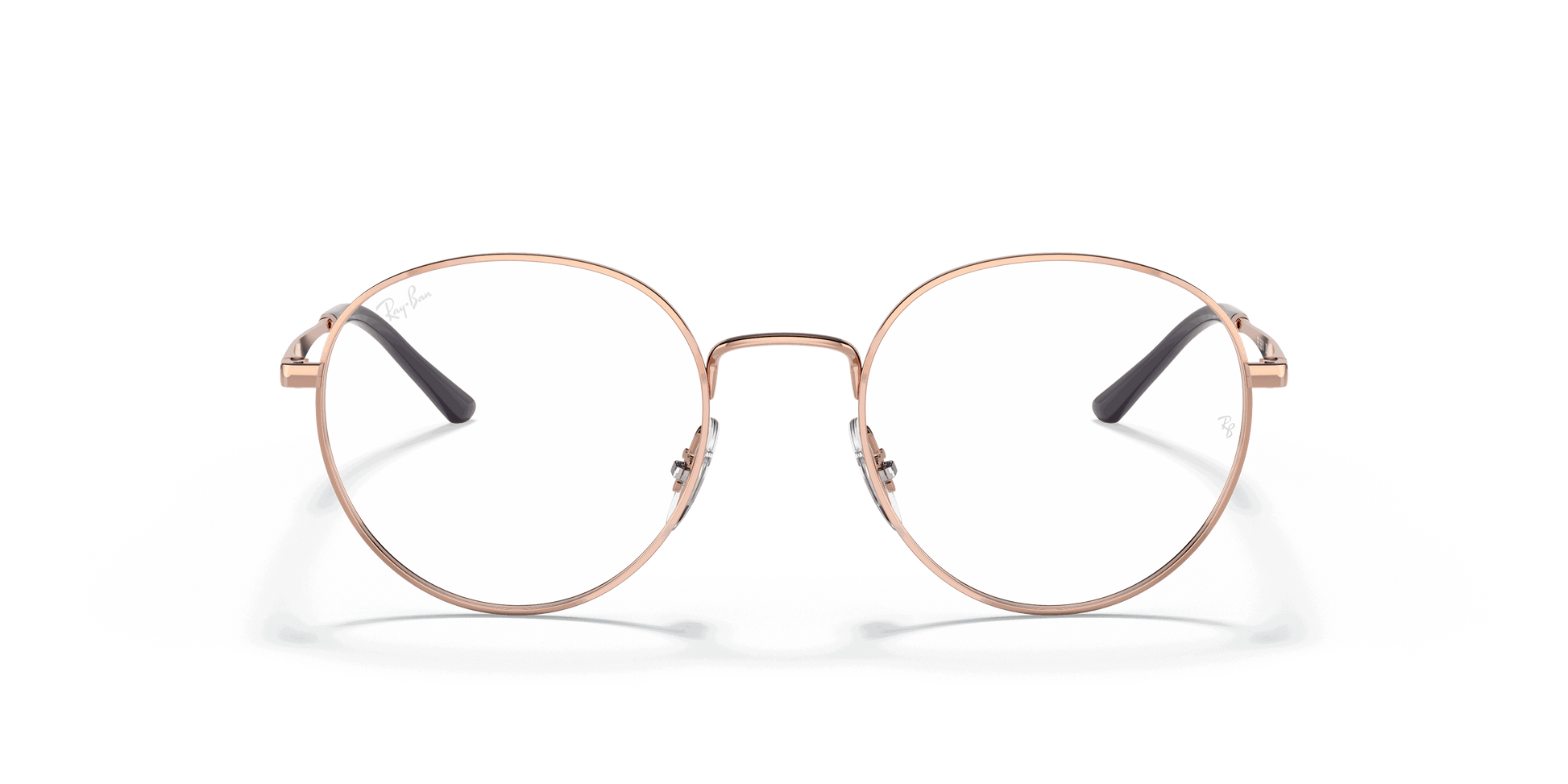 [Clear Lenses, Polished Rose Gold Frame]