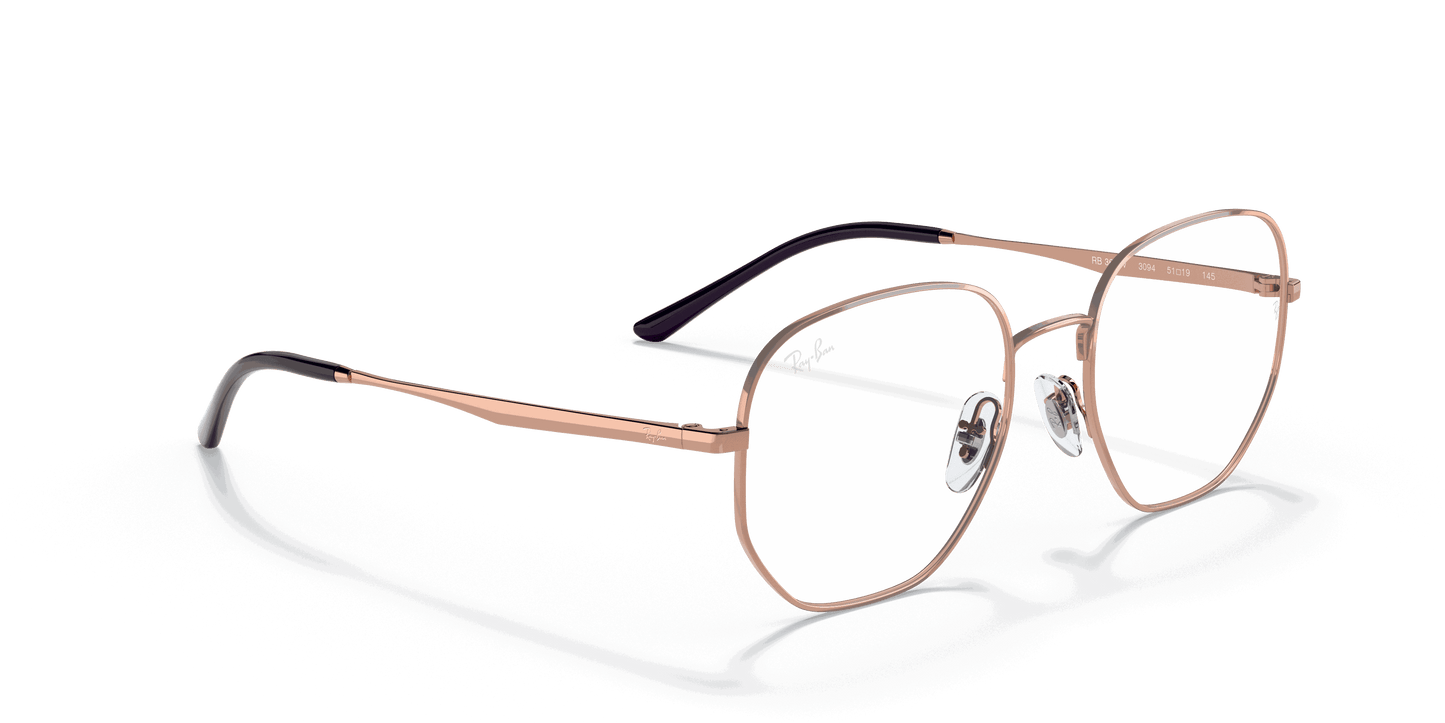 [Clear Lenses, Polished Rose Gold Frame]
