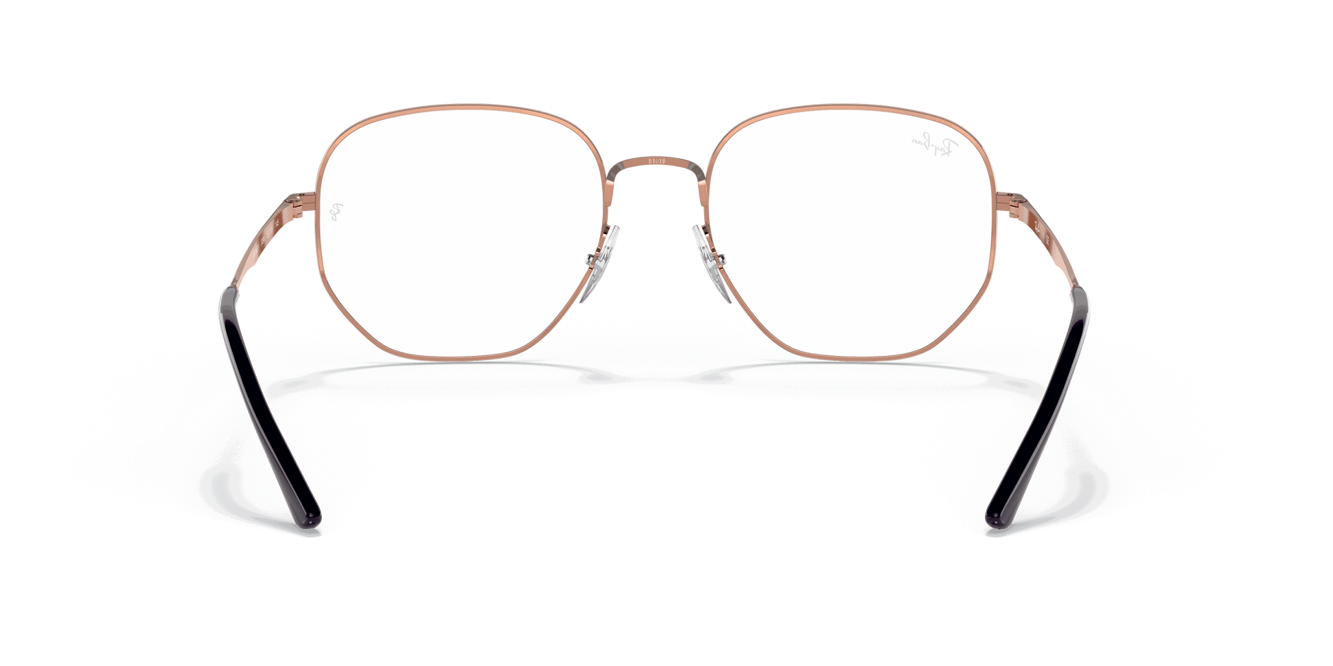 [Clear Lenses, Polished Rose Gold Frame]