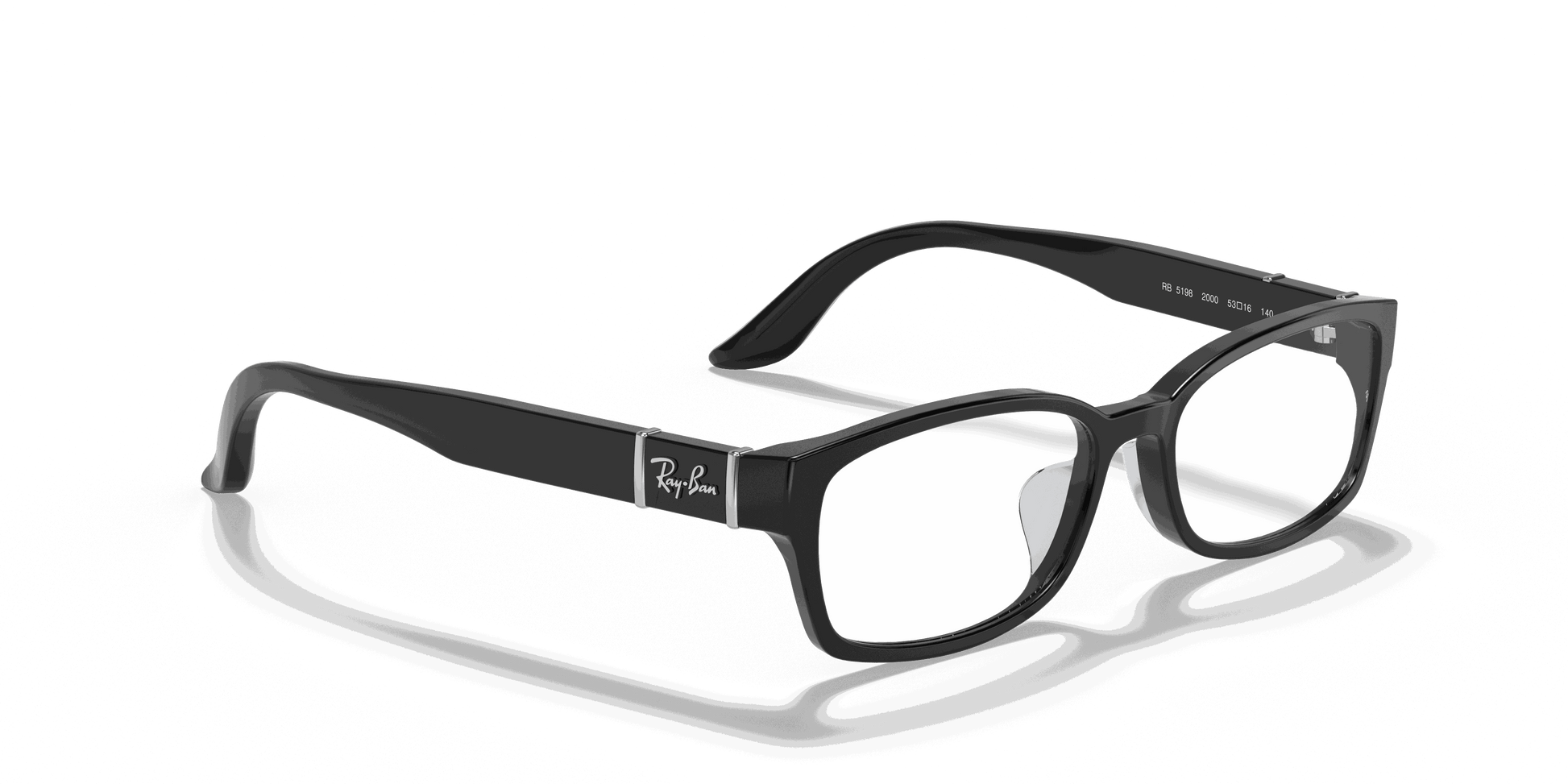 [Clear Lenses, Polished Black Frame]