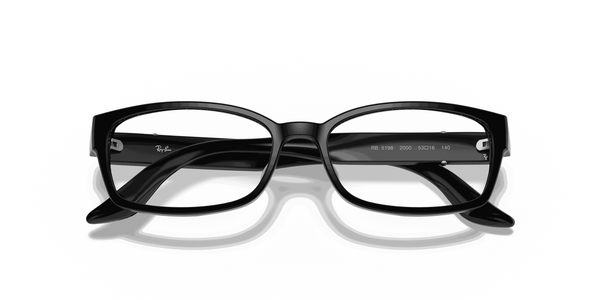 [Clear Lenses, Polished Black Frame]
