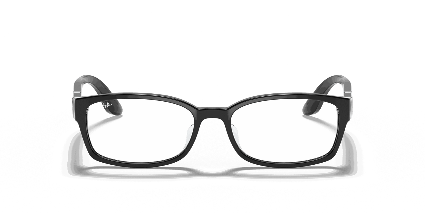 [Clear Lenses, Polished Black Frame]