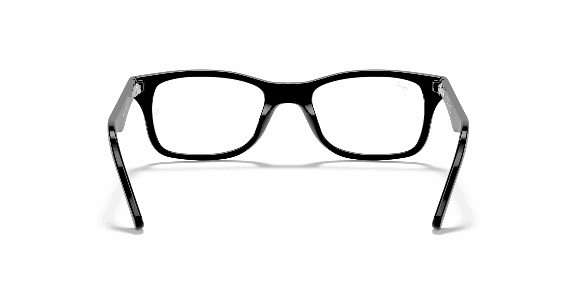 [Clear Lenses, Polished Black Frame]
