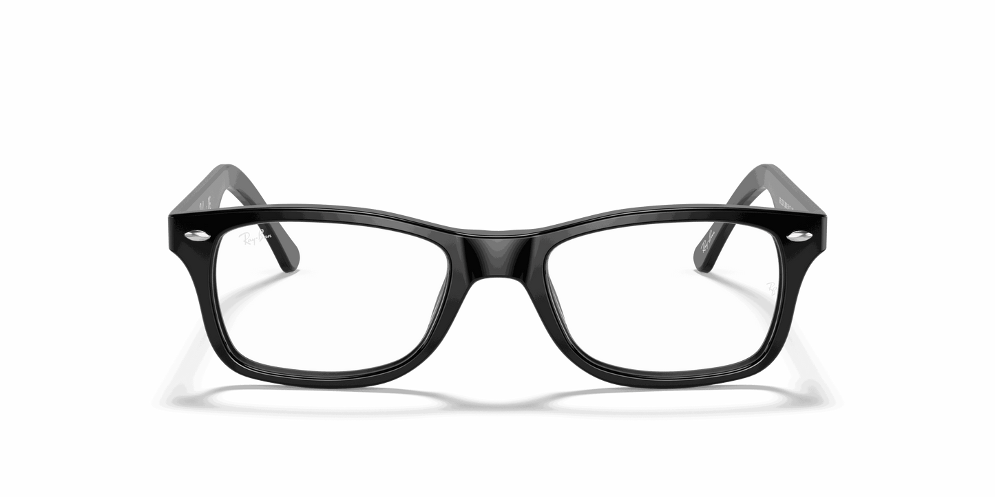 [Clear Lenses, Polished Black Frame]