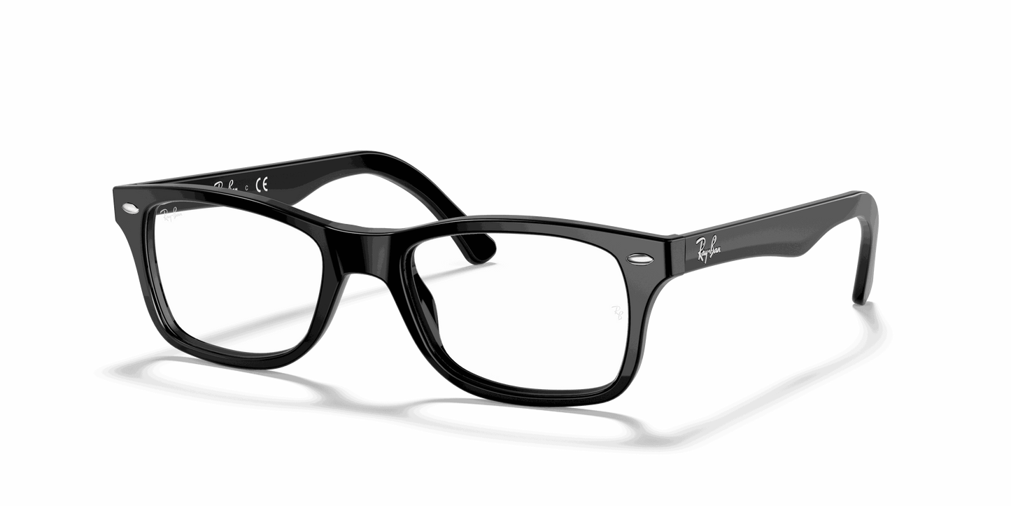 [Clear Lenses, Polished Black Frame]