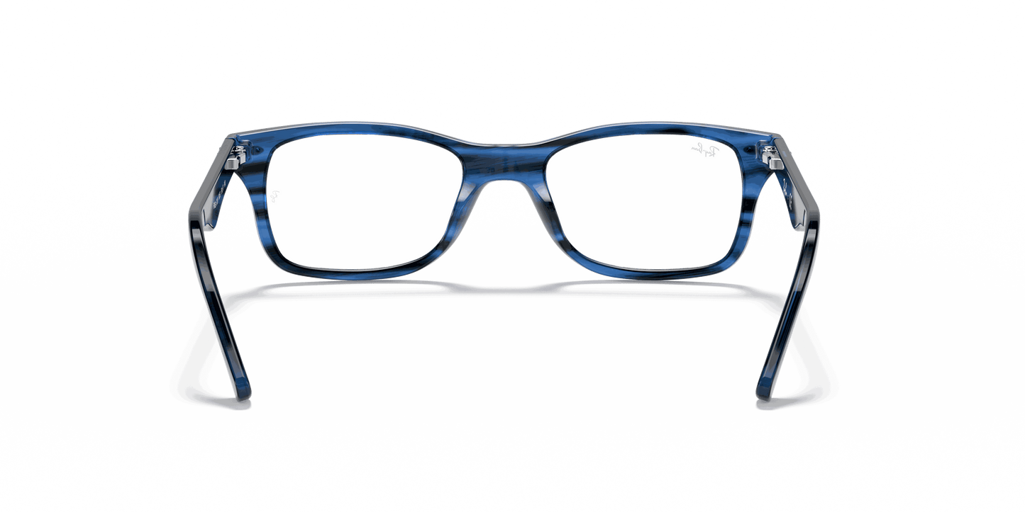 [Clear Lenses, Polished Striped Blue Frame]