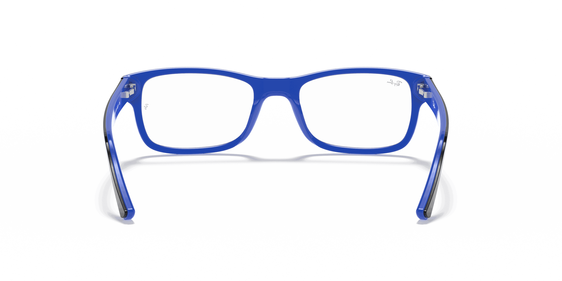 [Clear Lenses, Polished Black On Blue Frame]