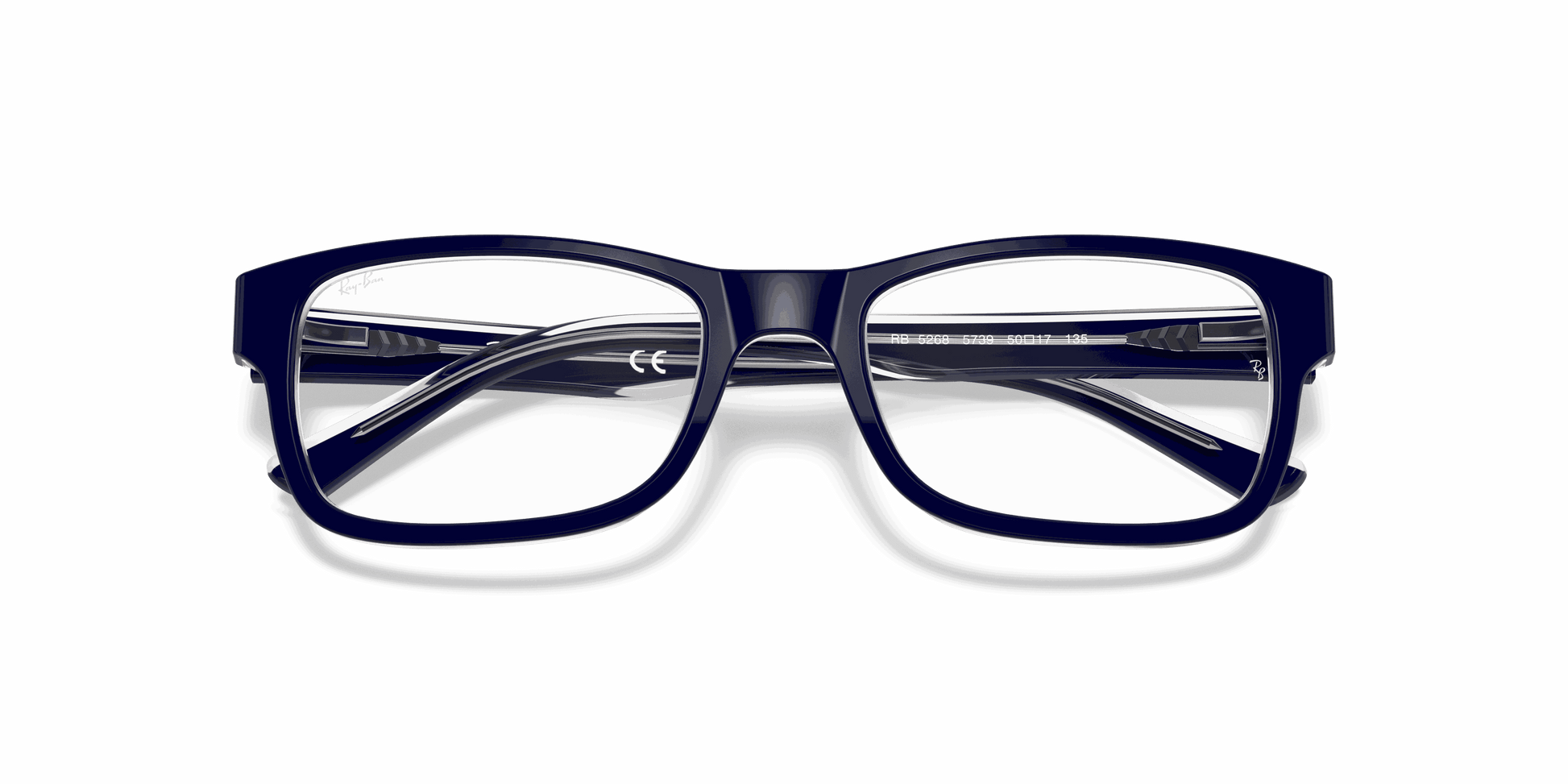 [Clear Lenses, Polished Blue On Transparent Frame]