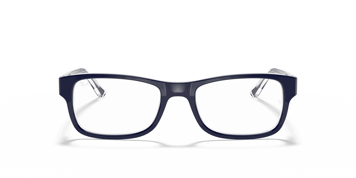 [Clear Lenses, Polished Blue On Transparent Frame]