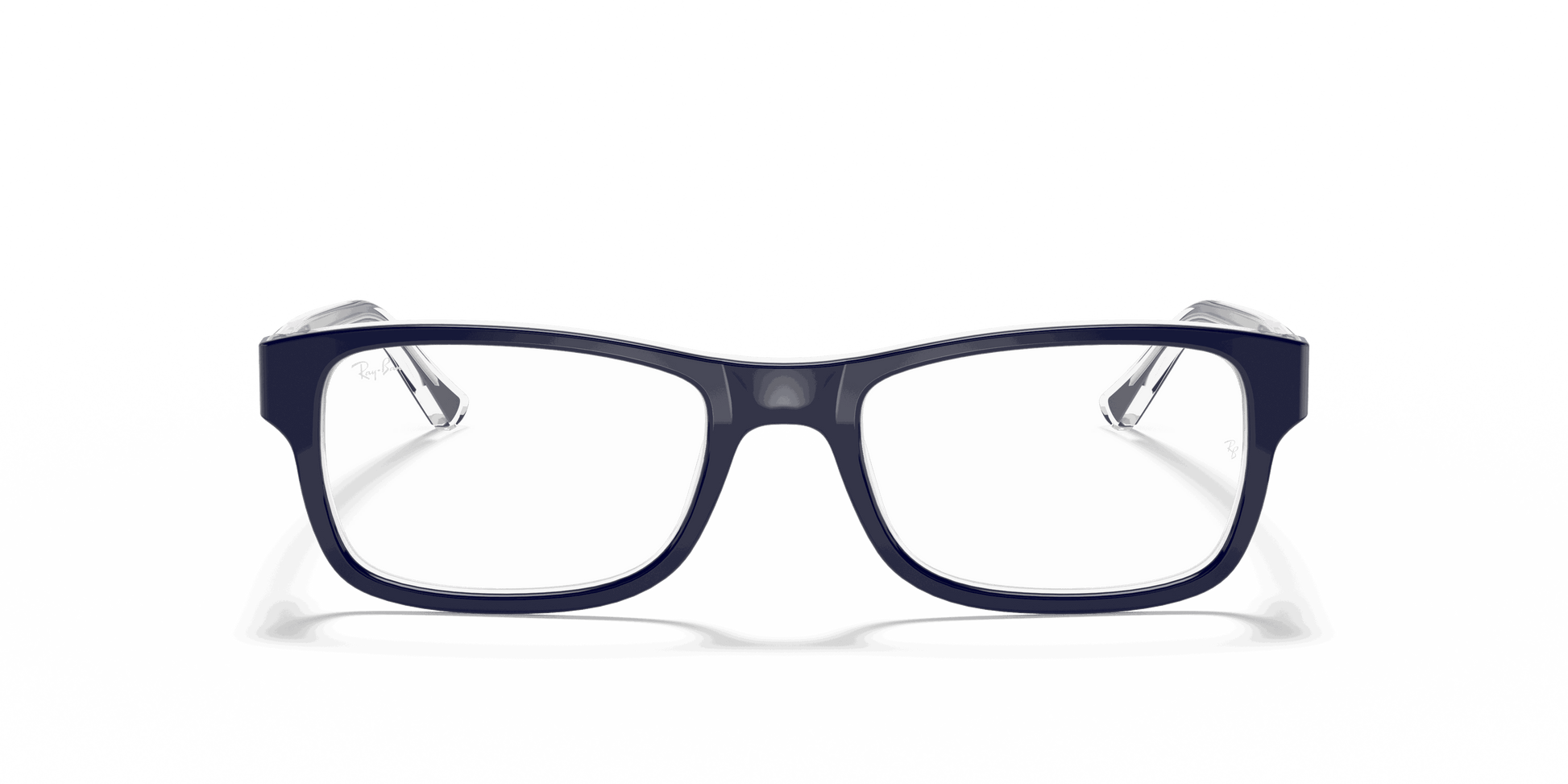 [Clear Lenses, Polished Blue On Transparent Frame]