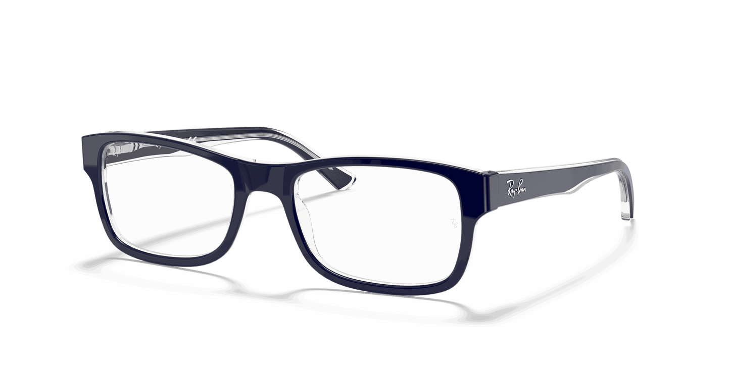 [Clear Lenses, Polished Blue On Transparent Frame]