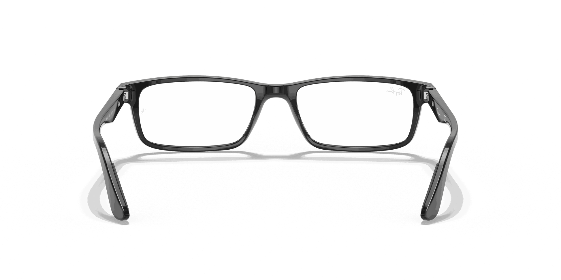 [Clear Lenses, Polished Black Frame]