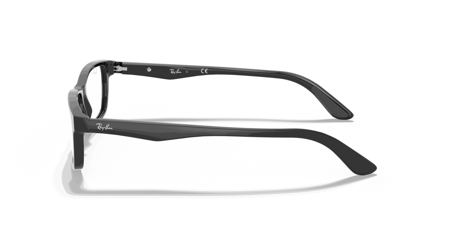 [Clear Lenses, Polished Black Frame]