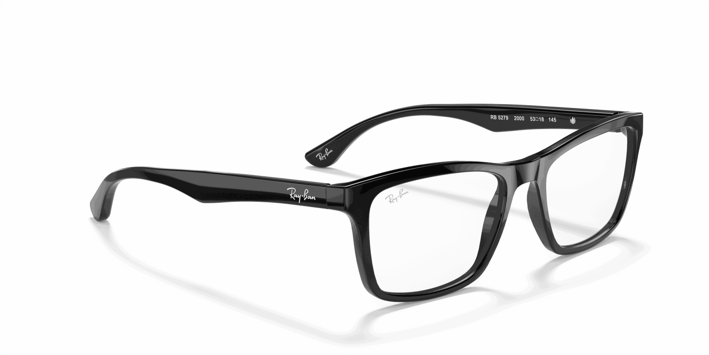 [Clear Lenses, Polished Black Frame]