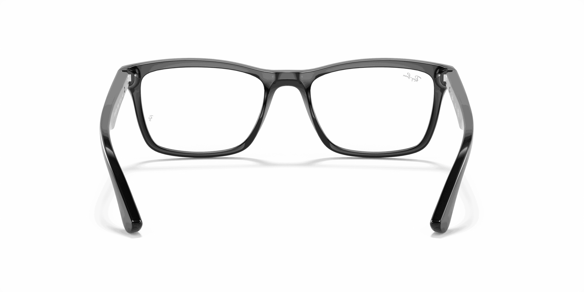 [Clear Lenses, Polished Black Frame]