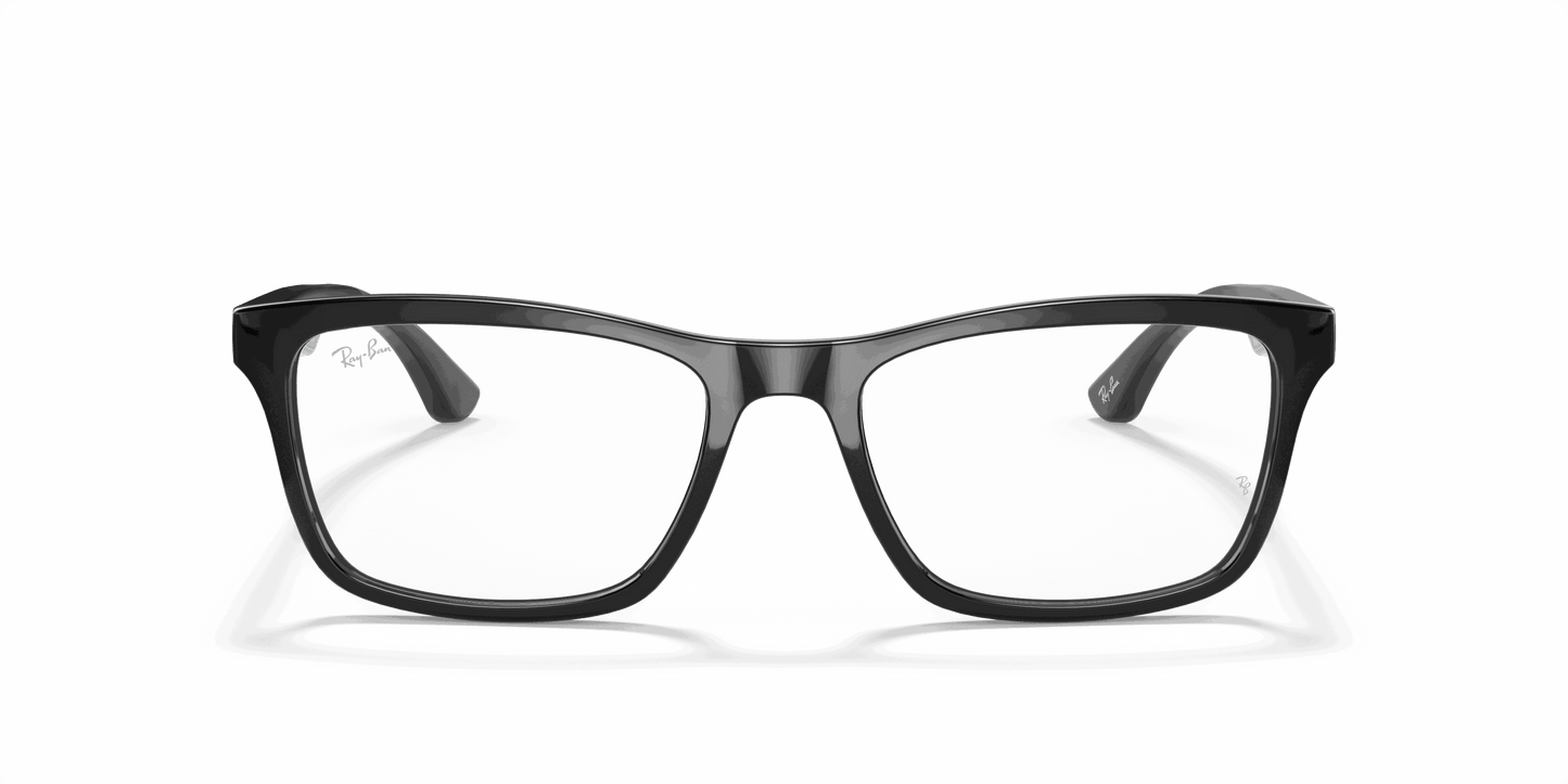 [Clear Lenses, Polished Black Frame]
