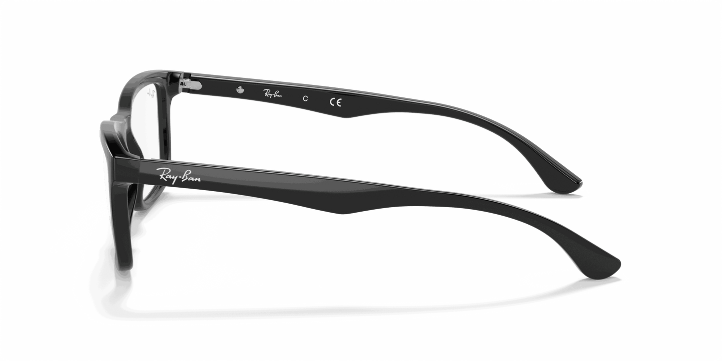 [Clear Lenses, Polished Black Frame]