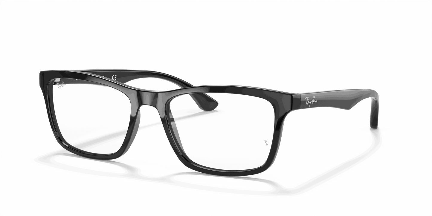 [Clear Lenses, Polished Black Frame]