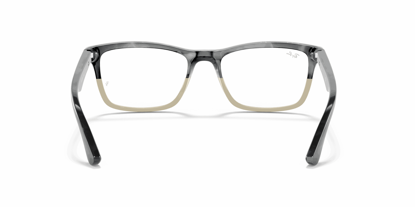 [Clear Lenses, Polished Grey Horn Frame]