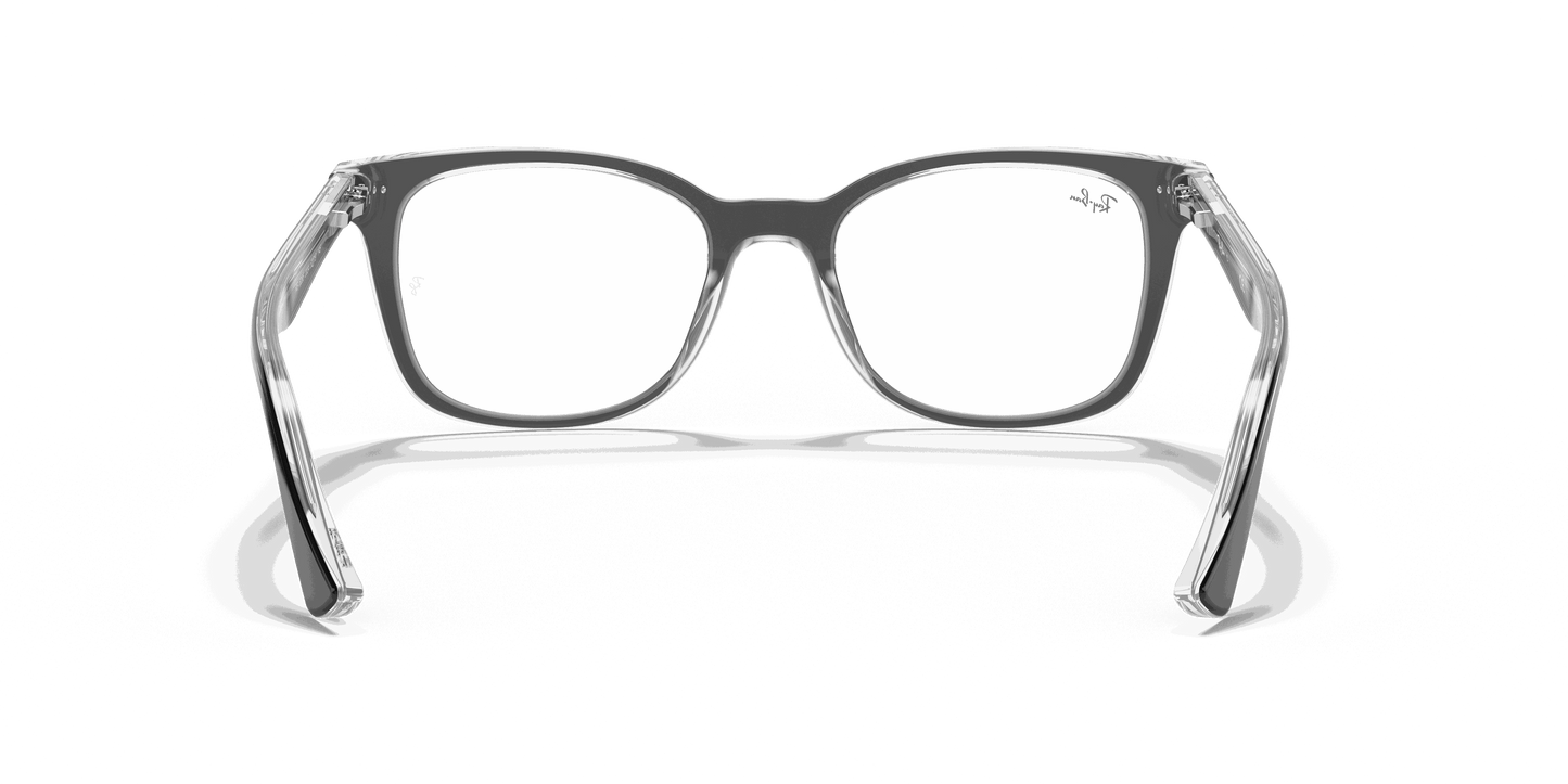 [Clear Lenses, Polished Black On Transparent Frame]