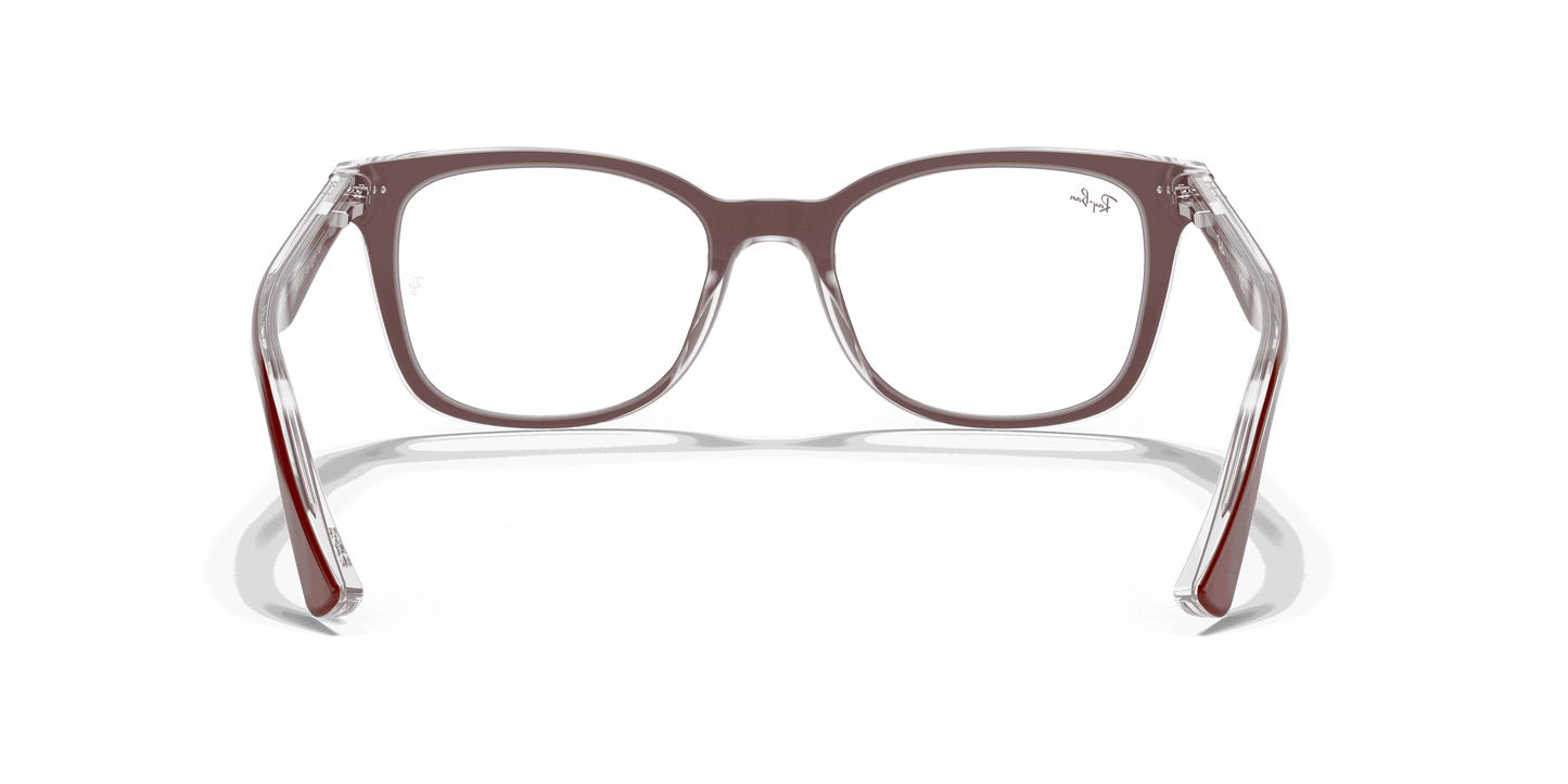 [Clear Lenses, Polished Bordeaux On Transparent Frame]