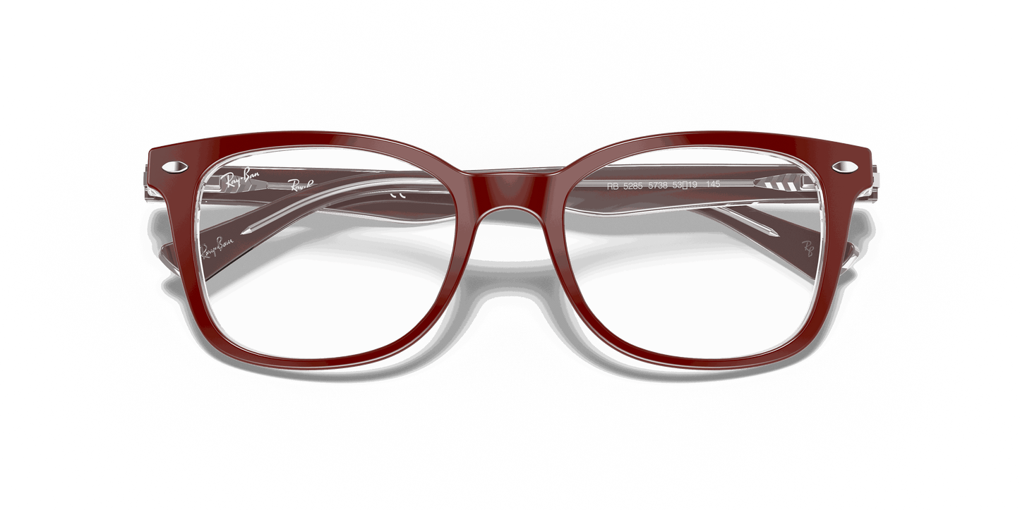 [Clear Lenses, Polished Bordeaux On Transparent Frame]