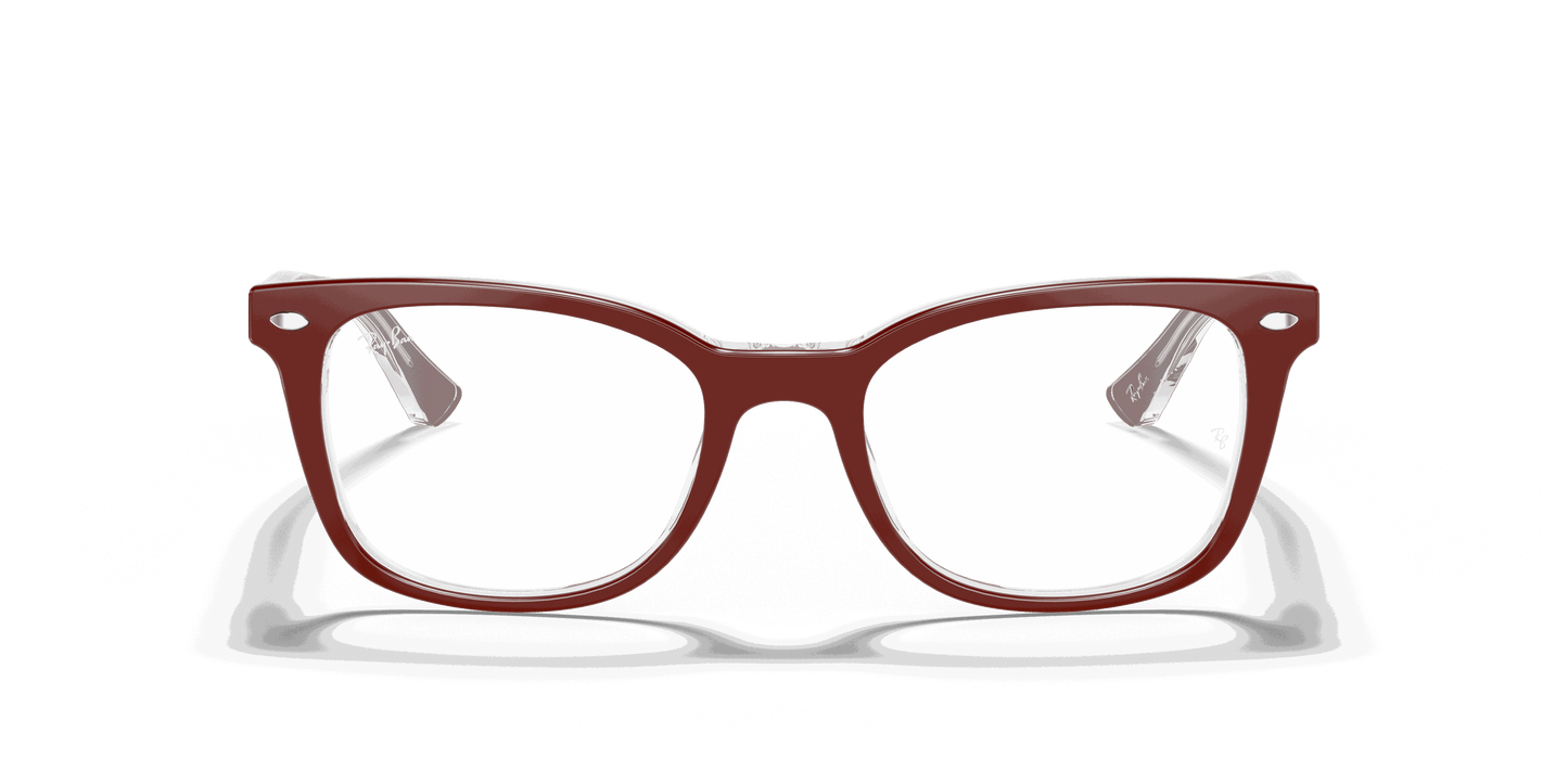 [Clear Lenses, Polished Bordeaux On Transparent Frame]