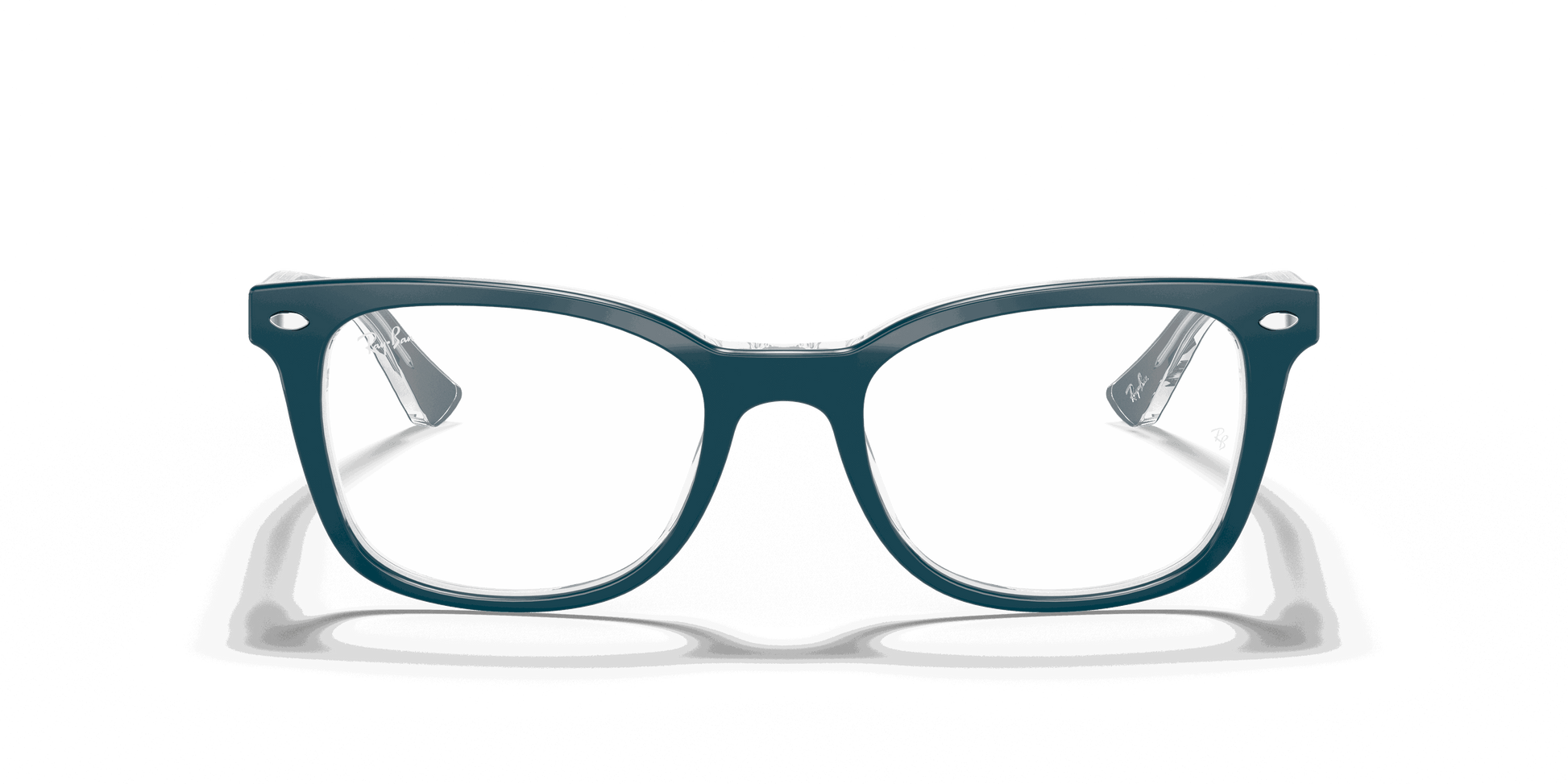 [Clear Lenses, Polished Turquoise Frame]
