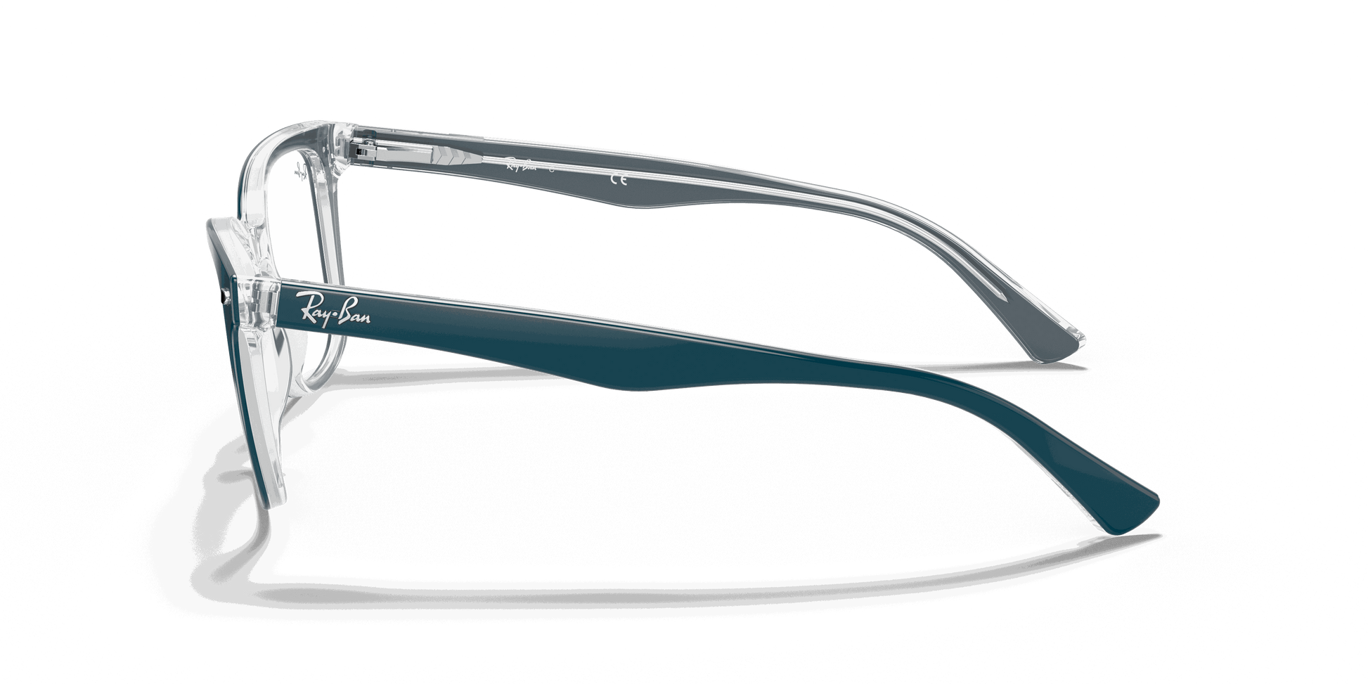 [Clear Lenses, Polished Turquoise Frame]
