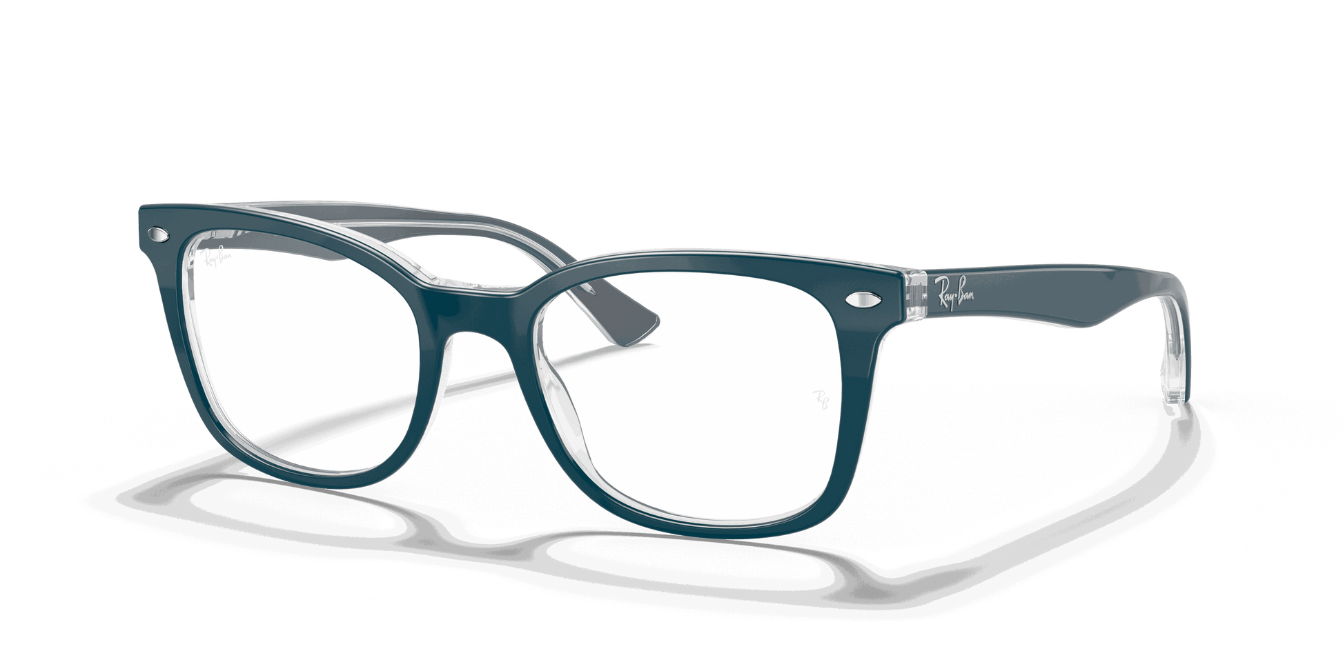[Clear Lenses, Polished Turquoise Frame]