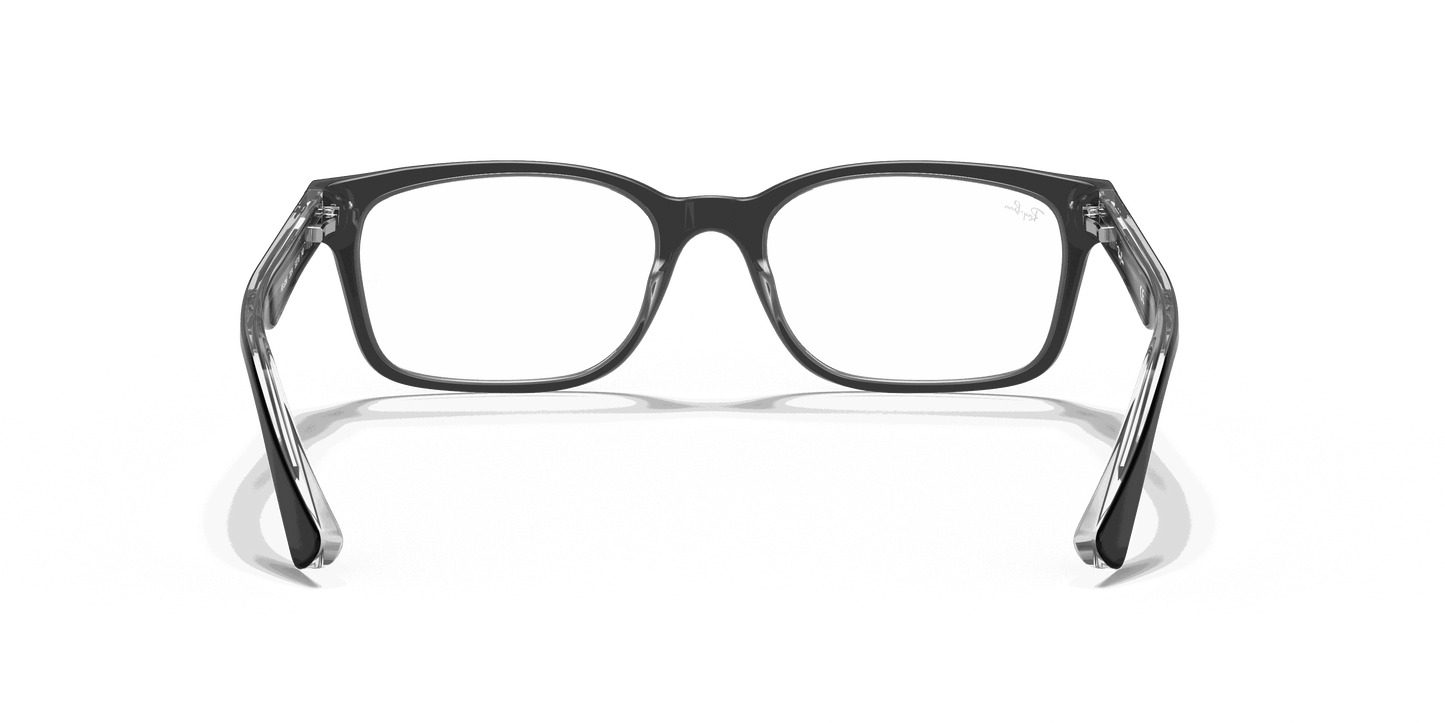 [Clear Lenses, Polished Black On Transparent Frame]