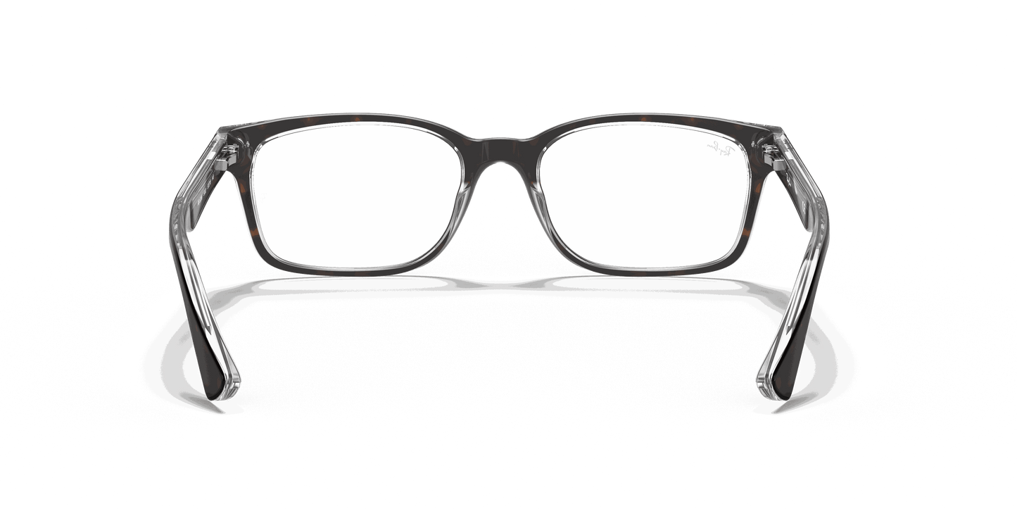 [Clear Lenses, Polished Havana On Transparent Frame]