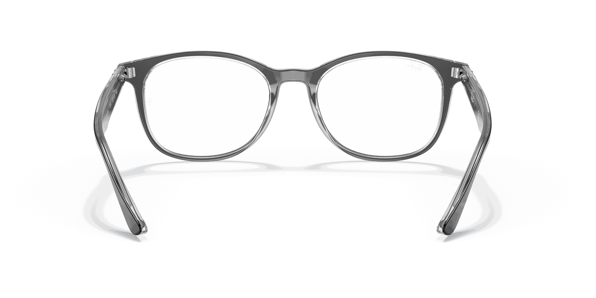 [Clear Lenses, Polished Black On Transparent Frame]