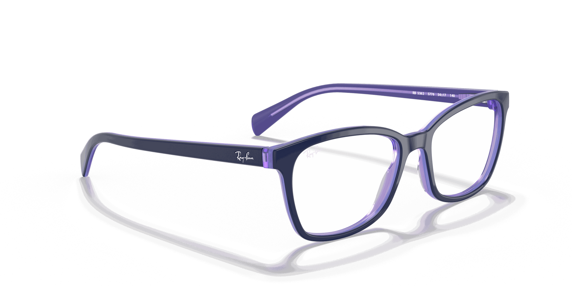 [Clear Lenses, Polished Blue Frame]
