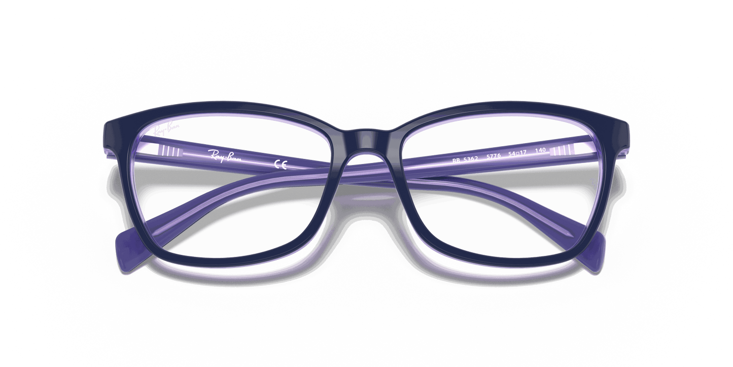 [Clear Lenses, Polished Blue Frame]