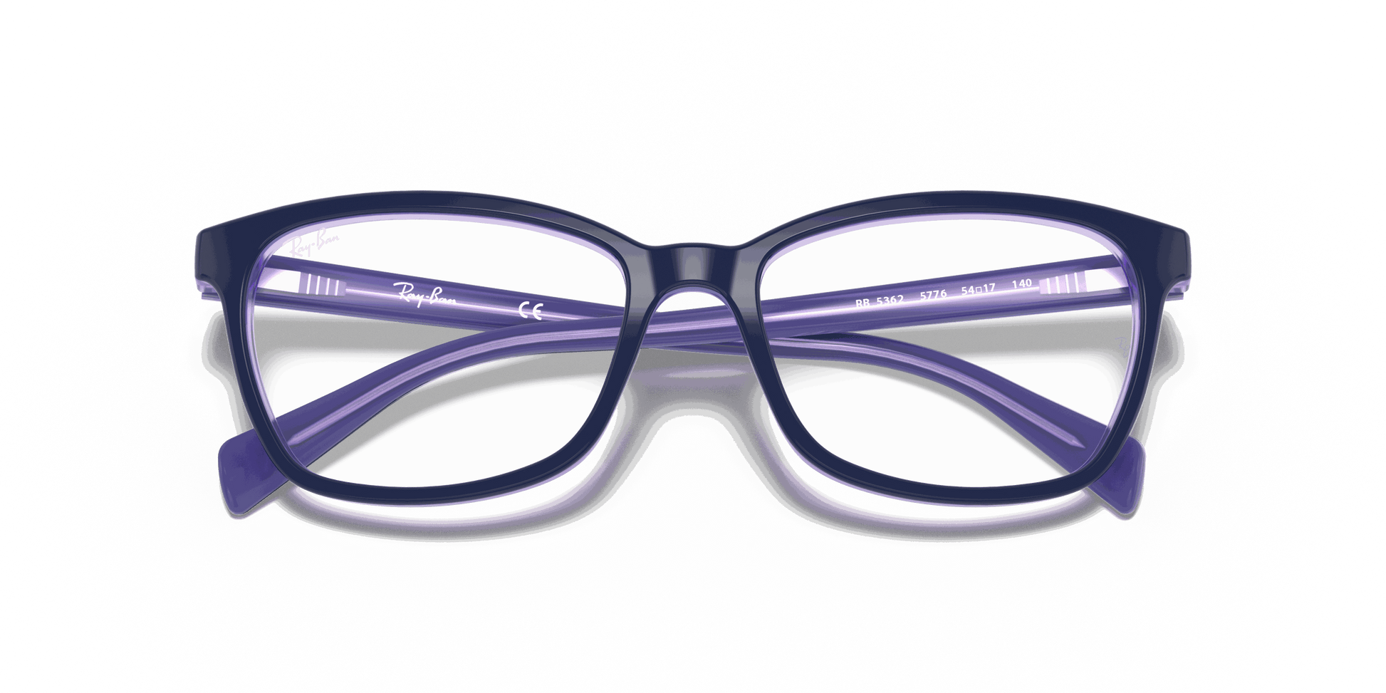 [Clear Lenses, Polished Blue Frame]