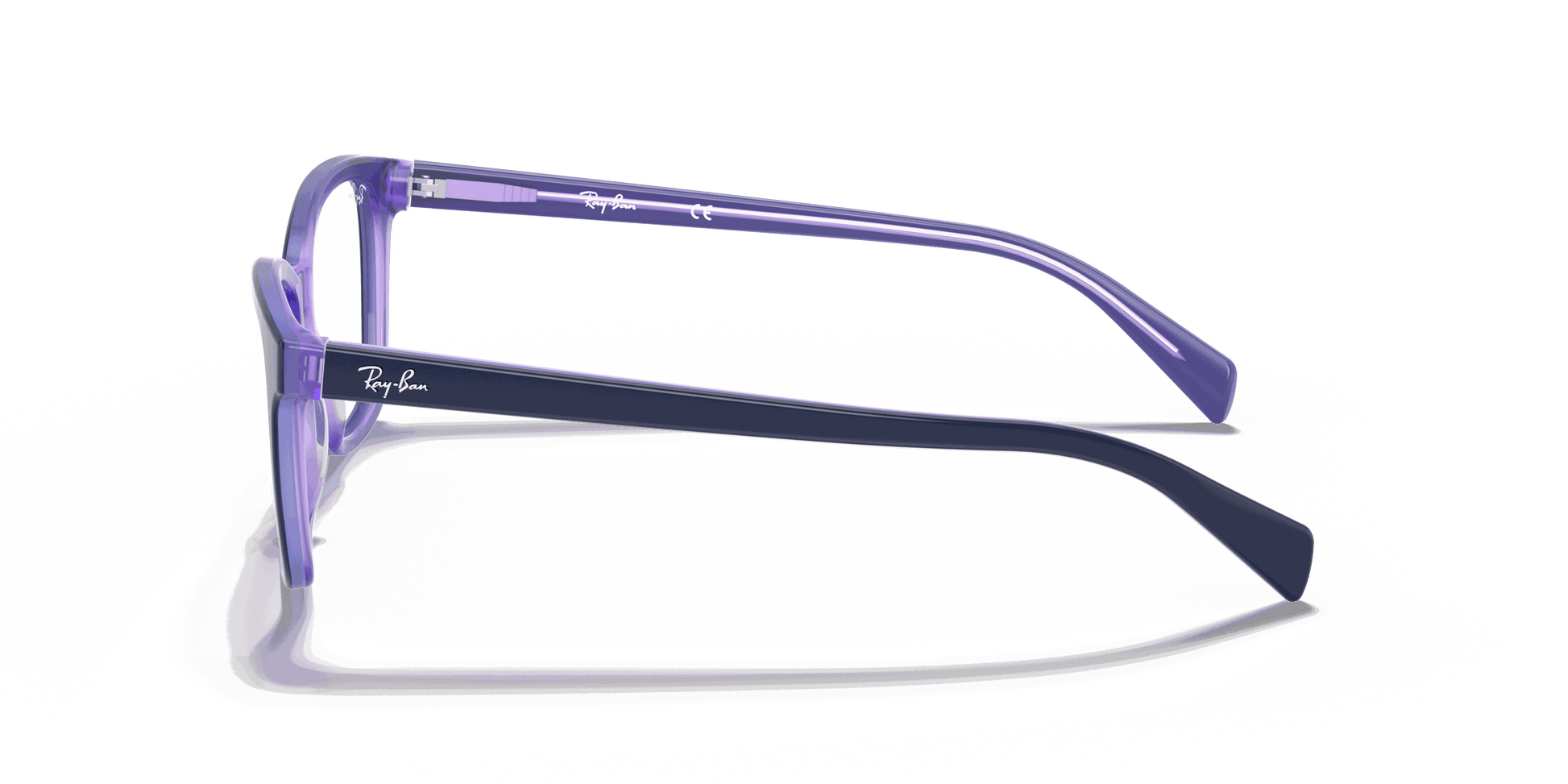 [Clear Lenses, Polished Blue Frame]
