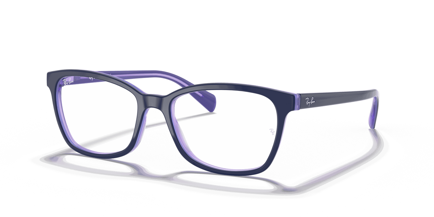 [Clear Lenses, Polished Blue Frame]