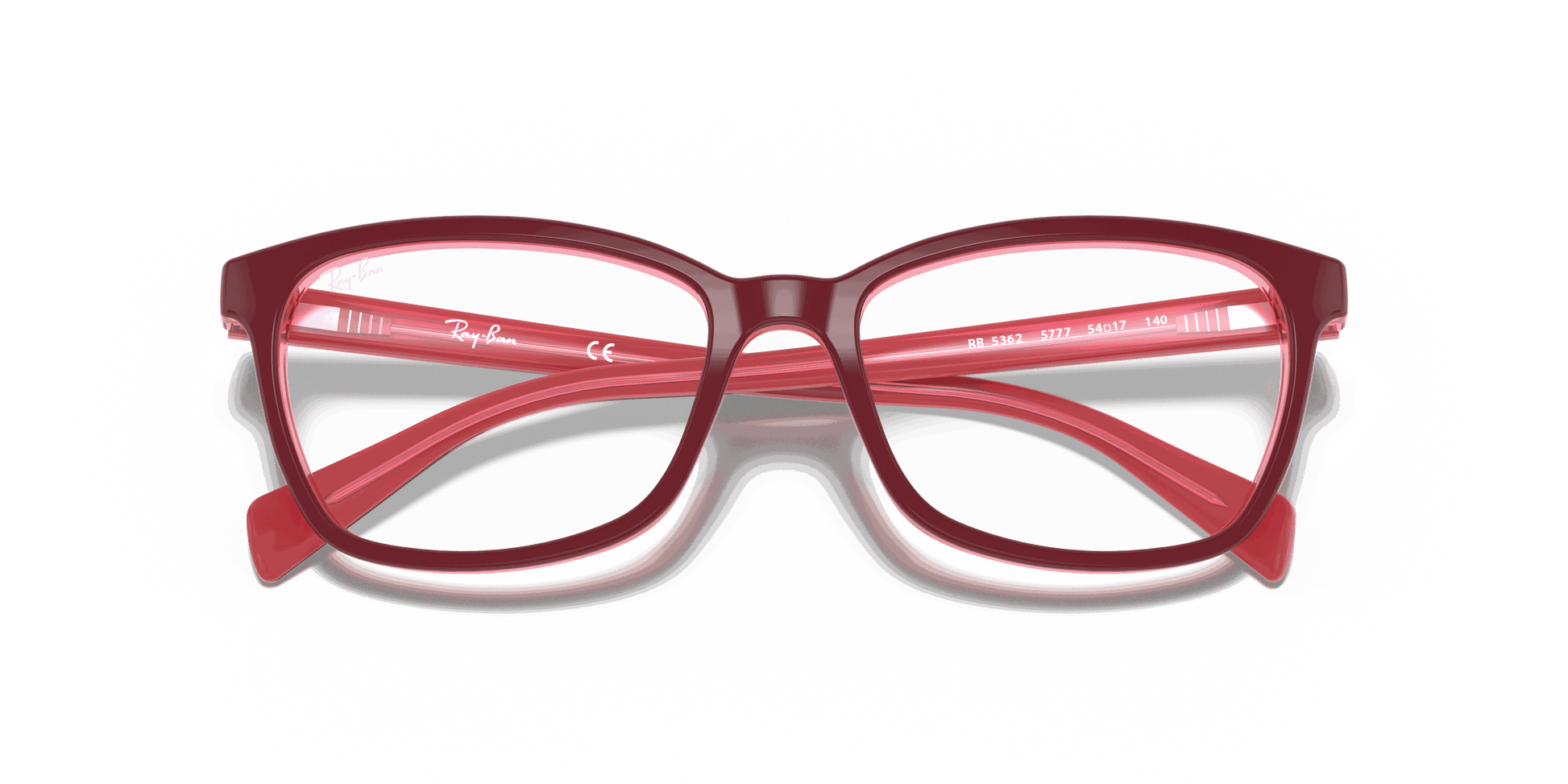 [Clear Lenses, Polished Purple-Reddish Frame]