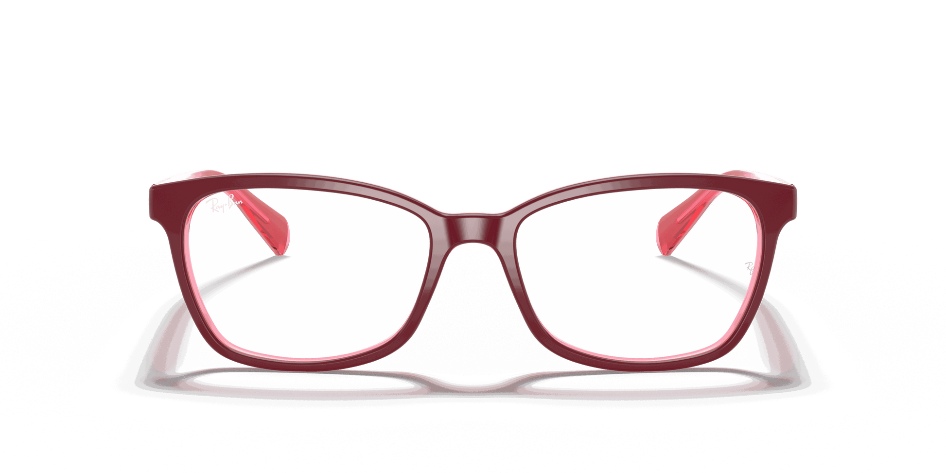 [Clear Lenses, Polished Purple-Reddish Frame]
