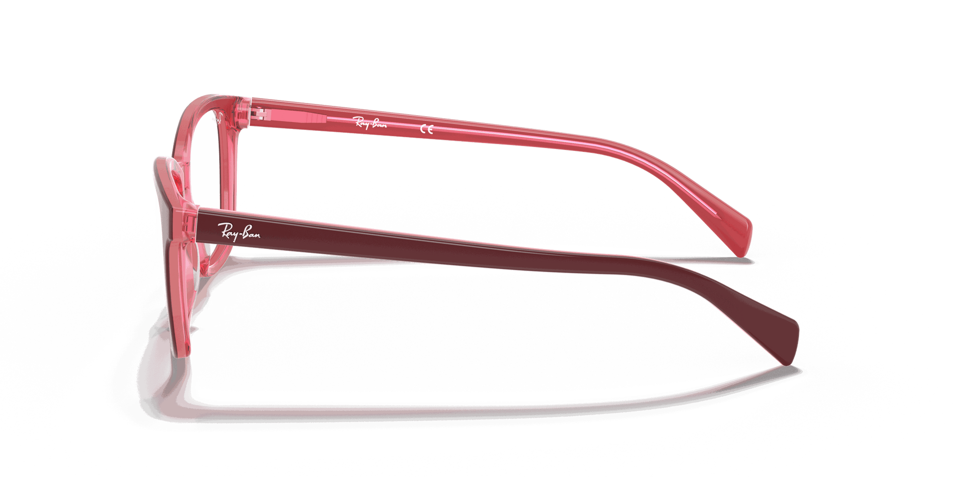 [Clear Lenses, Polished Purple-Reddish Frame]