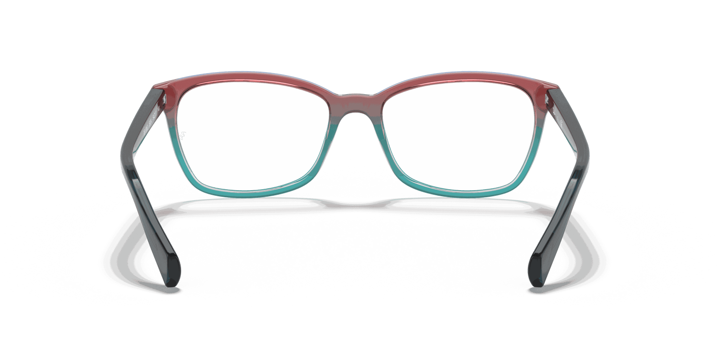 [Clear Lenses, Polished Burgundy White & Blue Frame]